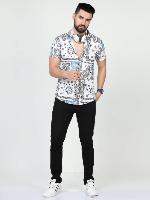 Men's Printed Rayon Half Sleeves Shirt