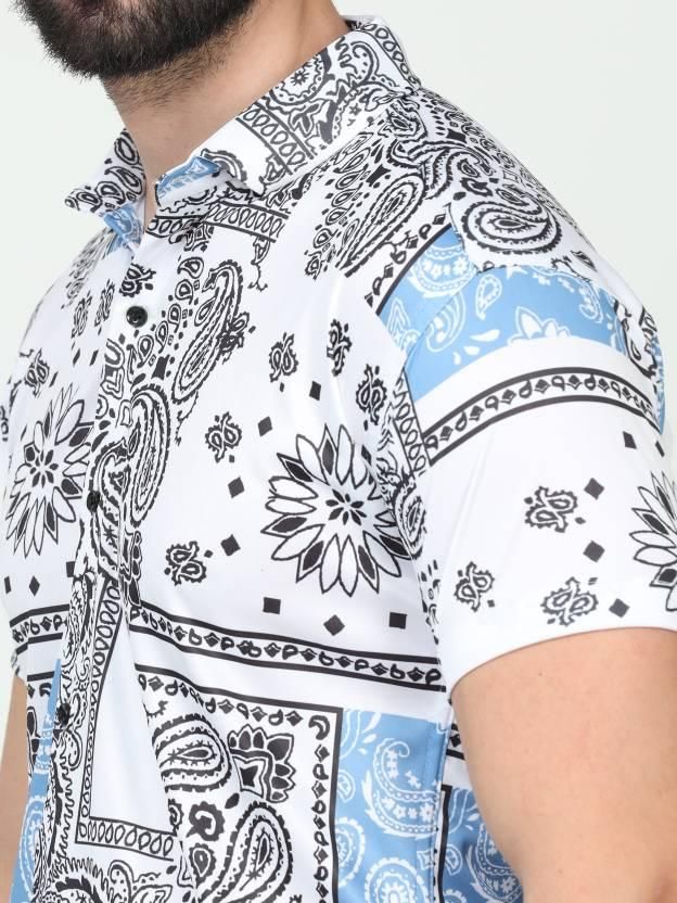 Men's Printed Rayon Half Sleeves Shirt